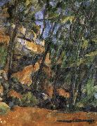 Paul Cezanne of the stones and park tree Germany oil painting artist